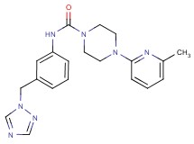 4-(6-methylpyridin-2-yl)-N-[3-(1H-1,2,4-triazol-1-ylmethyl)phenyl]piperazine-1-carboxamide