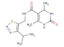 N-[(4-isopropyl-1,2,3-thiadiazol-5-yl)methyl]-4,6-dimethyl-2-oxo-1,2,3,4-tetrahydropyrimidine-5-carboxamide
