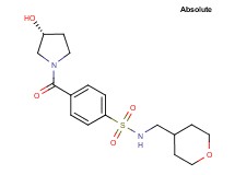 4-{[(3R)-3-hydroxy-1-pyrrolidinyl]carbonyl}-N-(tetrahydro-2H-pyran-4-ylmethyl)benzenesulfonamide