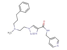 1-{2-[methyl(3-phenylpropyl)amino]ethyl}-N-(4-pyridinylmethyl)-1H-1,2,3-triazole-4-carboxamide