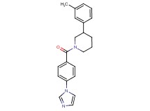1-[4-(1H-imidazol-1-yl)benzoyl]-3-(3-methylphenyl)piperidine