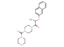 4-({4-[2-(2-naphthyloxy)propanoyl]-1-piperazinyl}carbonyl)morpholine