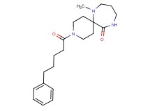 7-methyl-3-(5-phenylpentanoyl)-3,7,11-triazaspiro[5.6]dodecan-12-one