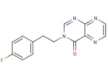 3-[2-(4-fluorophenyl)ethyl]pteridin-4(3H)-one