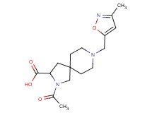 2-acetyl-8-[(3-methyl-5-isoxazolyl)methyl]-2,8-diazaspiro[4.5]decane-3-carboxylic acid