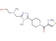 2-[methyl({4-methyl-5-[1-(1,3-thiazol-4-ylcarbonyl)piperidin-4-yl]-4H-1,2,4-triazol-3-yl}methyl)amino]ethanol