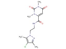 N-[2-(4-chloro-3,5-dimethyl-1H-pyrazol-1-yl)ethyl]-1,3-dimethyl-2,6-dioxo-1,2,3,6-tetrahydro-4-pyrimidinecarboxamide