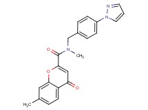 N,7-dimethyl-4-oxo-N-[4-(1H-pyrazol-1-yl)benzyl]-4H-chromene-2-carboxamide