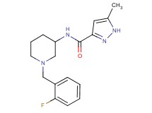 N-[1-(2-fluorobenzyl)-3-piperidinyl]-5-methyl-1H-pyrazole-3-carboxamide