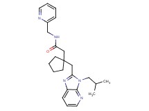 2-{1-[(3-isobutyl-3H-imidazo[4,5-b]pyridin-2-yl)methyl]cyclopentyl}-N-(pyridin-2-ylmethyl)acetamide