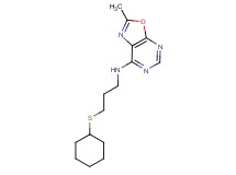N-[3-(cyclohexylthio)propyl]-2-methyl[1,3]oxazolo[5,4-d]pyrimidin-7-amine