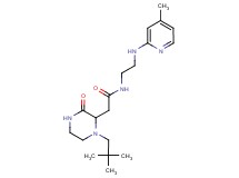 2-[1-(2,2-dimethylpropyl)-3-oxo-2-piperazinyl]-N-{2-[(4-methyl-2-pyridinyl)amino]ethyl}acetamide