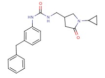 N-(3-benzylphenyl)-N'-[(1-cyclopropyl-5-oxopyrrolidin-3-yl)methyl]urea