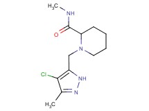 1-[(4-chloro-3-methyl-1H-pyrazol-5-yl)methyl]-N-methylpiperidine-2-carboxamide