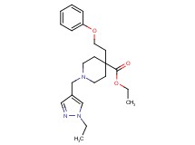ethyl 1-[(1-ethyl-1H-pyrazol-4-yl)methyl]-4-(2-phenoxyethyl)-4-piperidinecarboxylate