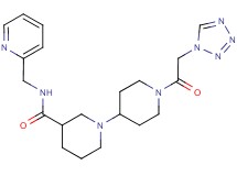 N-(pyridin-2-ylmethyl)-1'-(1H-tetrazol-1-ylacetyl)-1,4'-bipiperidine-3-carboxamide