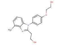 2-{1-[4-(2-hydroxyethoxy)phenyl]-4-methyl-1H-benzimidazol-2-yl}ethanol