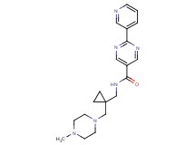 N-({1-[(4-methylpiperazin-1-yl)methyl]cyclopropyl}methyl)-2-pyridin-3-ylpyrimidine-5-carboxamide