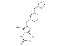 N-(3-{[3-(1H-imidazol-1-ylmethyl)piperidin-1-yl]methyl}-2,5-dimethyl-1H-pyrrol-1-yl)acetamide