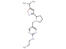 5-{[2-(5-isopropylisoxazol-3-yl)pyrrolidin-1-yl]methyl}-N-propylpyrimidin-2-amine