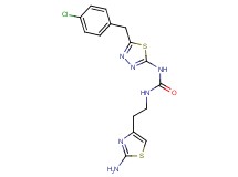 N-[2-(2-amino-1,3-thiazol-4-yl)ethyl]-N'-[5-(4-chlorobenzyl)-1,3,4-thiadiazol-2-yl]urea