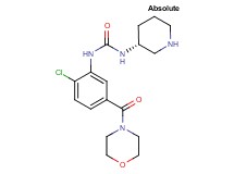 N-[2-chloro-5-(4-morpholinylcarbonyl)phenyl]-N'-[(3R)-3-piperidinyl]urea hydrochloride