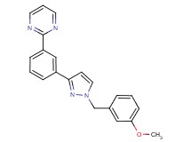2-{3-[1-(3-methoxybenzyl)-1H-pyrazol-3-yl]phenyl}pyrimidine