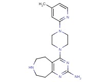 4-[4-(4-methyl-2-pyridinyl)-1-piperazinyl]-6,7,8,9-tetrahydro-5H-pyrimido[4,5-d]azepin-2-amine dihydrochloride