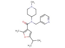 5-isopropyl-2-methyl-N-(1-methyl-4-piperidinyl)-N-(3-pyridinylmethyl)-3-furamide