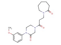 1-{3-[4-(3-methoxyphenyl)-3-oxo-1-piperazinyl]-3-oxopropyl}-2-azepanone