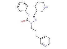 4-phenyl-5-(3-piperidinyl)-2-[3-(3-pyridinyl)propyl]-2,4-dihydro-3H-1,2,4-triazol-3-one dihydrochloride