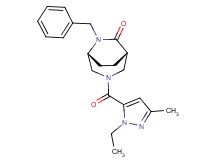 (1S*,5R*)-6-benzyl-3-[(1-ethyl-3-methyl-1H-pyrazol-5-yl)carbonyl]-3,6-diazabicyclo[3.2.2]nonan-7-one
