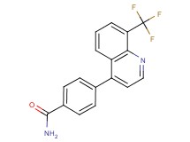 4-[8-(trifluoromethyl)quinolin-4-yl]benzamide