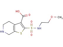 2-{[(2-methoxyethyl)amino]sulfonyl}-4,5,6,7-tetrahydrothieno[2,3-c]pyridine-3-carboxylic acid