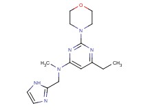 6-ethyl-N-(1H-imidazol-2-ylmethyl)-N-methyl-2-morpholin-4-ylpyrimidin-4-amine