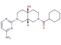 (4aS*,8aS*)-2-(4-aminopyrimidin-2-yl)-7-(cyclohexylcarbonyl)octahydro-2,7-naphthyridin-4a(2H)-ol