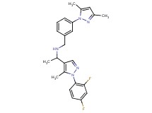 1-[1-(2,4-difluorophenyl)-5-methyl-1H-pyrazol-4-yl]-N-[3-(3,5-dimethyl-1H-pyrazol-1-yl)benzyl]ethanamine