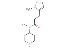 N-methyl-3-(1-methyl-1H-pyrazol-5-yl)-N-4-piperidinylpropanamide hydrochloride