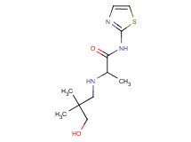 2-[(3-hydroxy-2,2-dimethylpropyl)amino]-N-1,3-thiazol-2-ylpropanamide