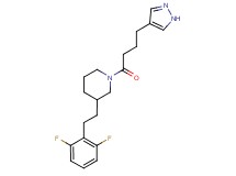 3-[2-(2,6-difluorophenyl)ethyl]-1-[4-(1H-pyrazol-4-yl)butanoyl]piperidine