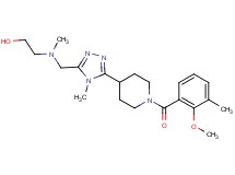 2-[({5-[1-(2-methoxy-3-methylbenzoyl)piperidin-4-yl]-4-methyl-4H-1,2,4-triazol-3-yl}methyl)(methyl)amino]ethanol