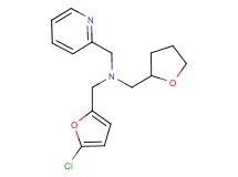 1-(5-chloro-2-furyl)-N-(pyridin-2-ylmethyl)-N-(tetrahydrofuran-2-ylmethyl)methanamine