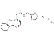 N-{[3-(2-methoxyethyl)-1,2,4-oxadiazol-5-yl]methyl}-N'-(6,7,8,9-tetrahydrodibenzo[b,d]furan-4-yl)urea