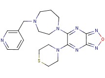 5-[4-(3-pyridinylmethyl)-1,4-diazepan-1-yl]-6-(4-thiomorpholinyl)[1,2,5]oxadiazolo[3,4-b]pyrazine
