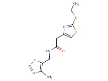 2-[2-(ethylthio)-1,3-thiazol-4-yl]-N-[(4-methyl-1,2,3-thiadiazol-5-yl)methyl]acetamide