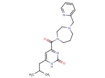 6-isobutyl-4-{[4-(pyridin-2-ylmethyl)-1,4-diazepan-1-yl]carbonyl}pyrimidin-2(1H)-one