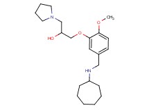 1-{5-[(cycloheptylamino)methyl]-2-methoxyphenoxy}-3-(1-pyrrolidinyl)-2-propanol