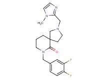 7-(3,4-difluorobenzyl)-2-[(1-methyl-1H-imidazol-2-yl)methyl]-2,7-diazaspiro[4.5]decan-6-one