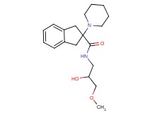 N-(2-hydroxy-3-methoxypropyl)-2-(1-piperidinyl)-2-indanecarboxamide