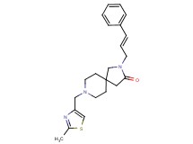 8-[(2-methyl-1,3-thiazol-4-yl)methyl]-2-[(2E)-3-phenylprop-2-en-1-yl]-2,8-diazaspiro[4.5]decan-3-one
